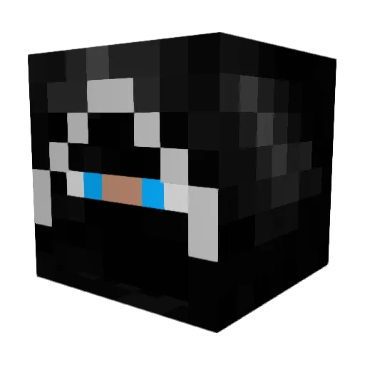 Mezopo Minecraft avatar head, 3D render