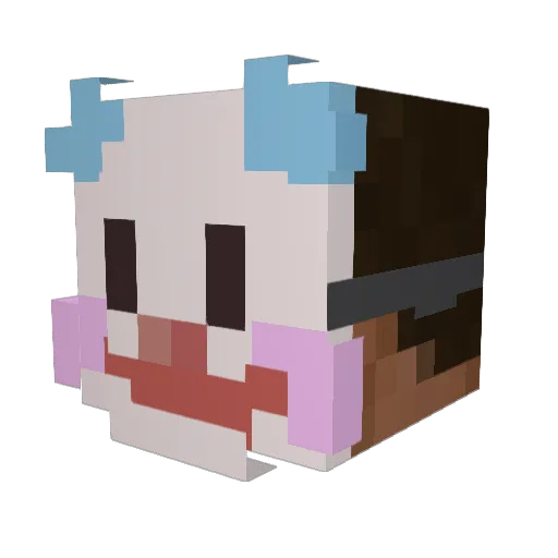 Mezza3333 Minecraft avatar head, 3D render