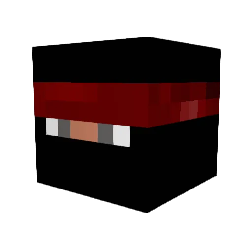 Mezzomg Minecraft avatar head, 3D render