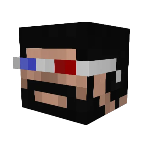 MfApex Minecraft avatar head, 3D render