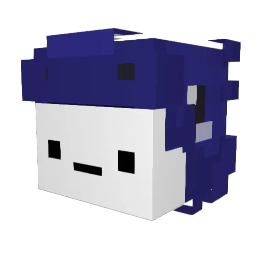 Mfg007 Minecraft avatar head, 3D render