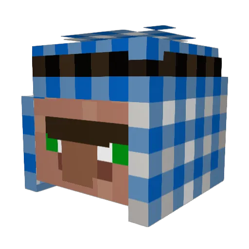 MfknDuke Minecraft avatar head, 3D render