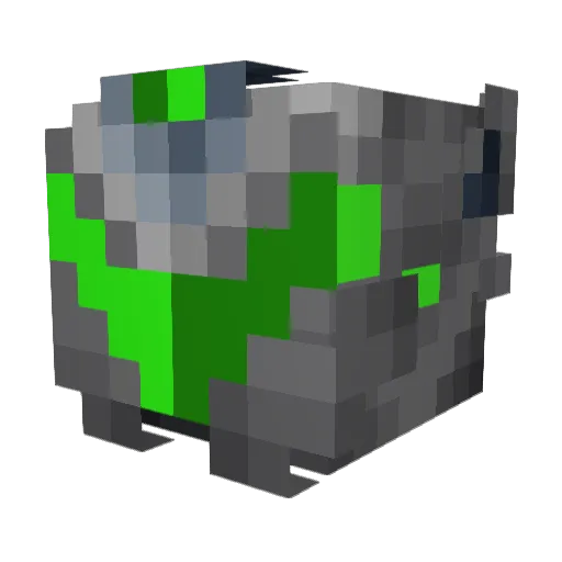 MgClutch Minecraft avatar head, 3D render