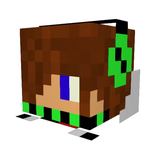MgCm4yhem Minecraft avatar head, 3D render