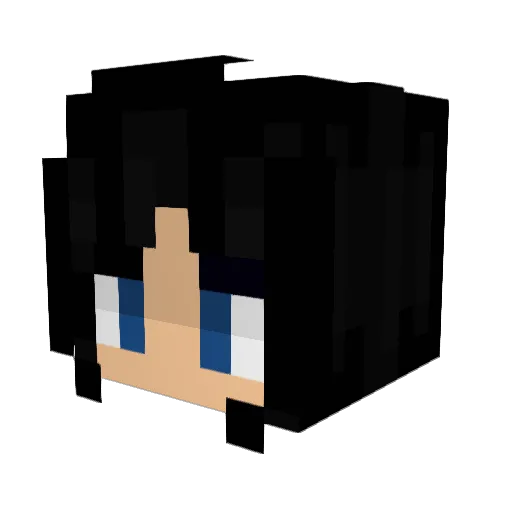 MgUniverse Minecraft avatar head, 3D render