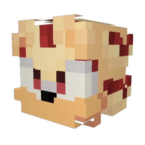 Mgag2206 Minecraft avatar head, 3D render