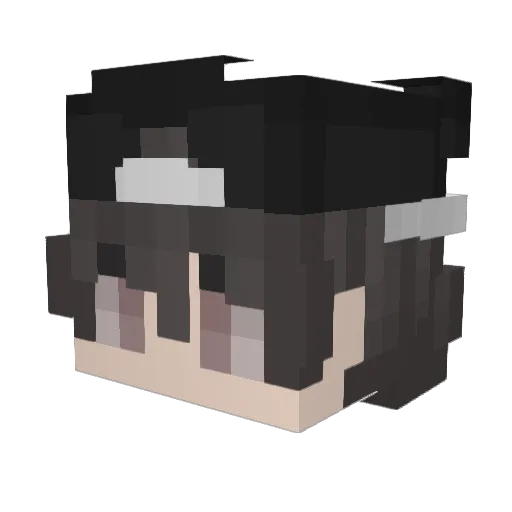 Mgfkd Minecraft avatar head, 3D render