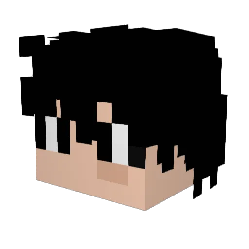 Mgigity Minecraft avatar head, 3D render