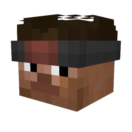Mgj0r Minecraft avatar head, 3D render