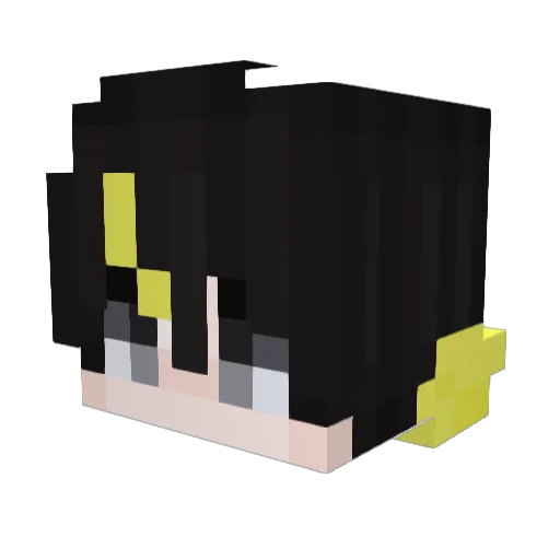 Mhafity Minecraft avatar head, 3D render