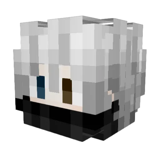 Mhaize Minecraft avatar head, 3D render