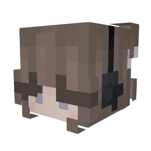 Mhehlee Minecraft avatar head, 3D render