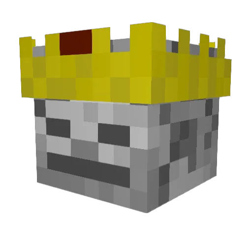 Mheiros Minecraft avatar head, 3D render