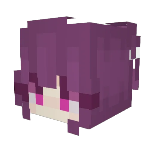 Mheyi Minecraft avatar head, 3D render