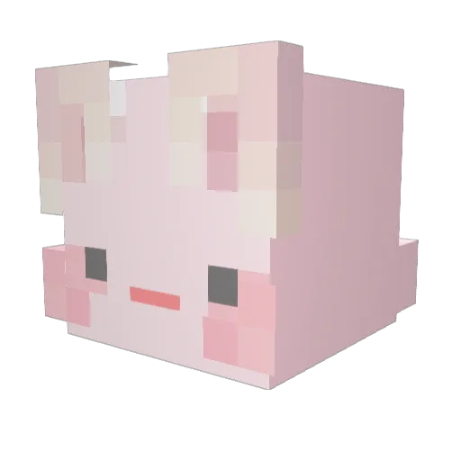 Mhimmi Minecraft avatar head, 3D render