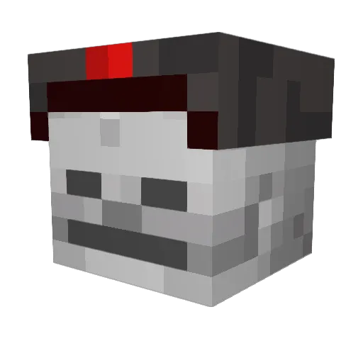 Mhr1 Minecraft avatar head, 3D render