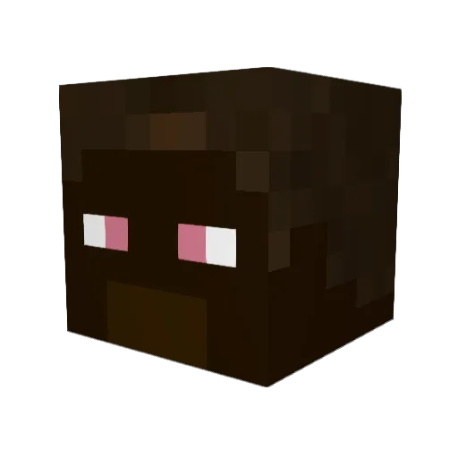 Mhr_ Minecraft avatar head, 3D render