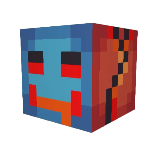 Mhtgl Minecraft avatar head, 3D render