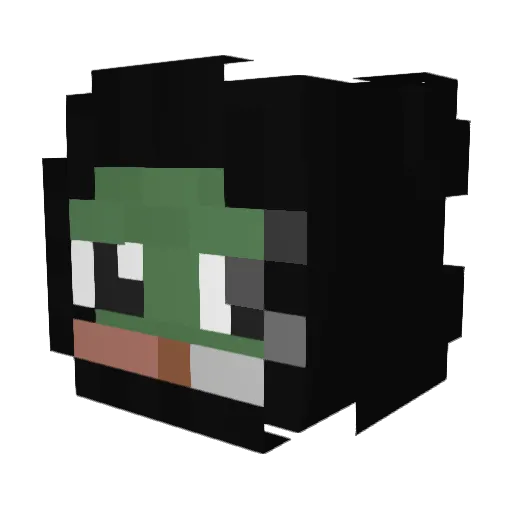 Mhtl Minecraft avatar head, 3D render