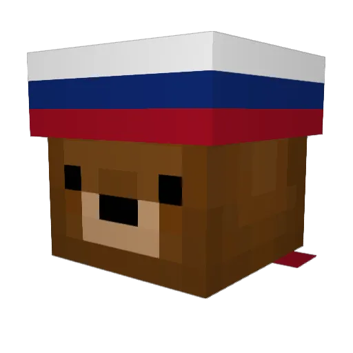 Mhx_073 Minecraft avatar head, 3D render