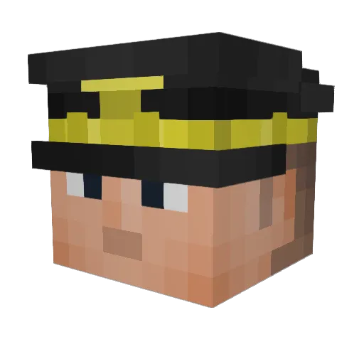 Mhxi Minecraft avatar head, 3D render