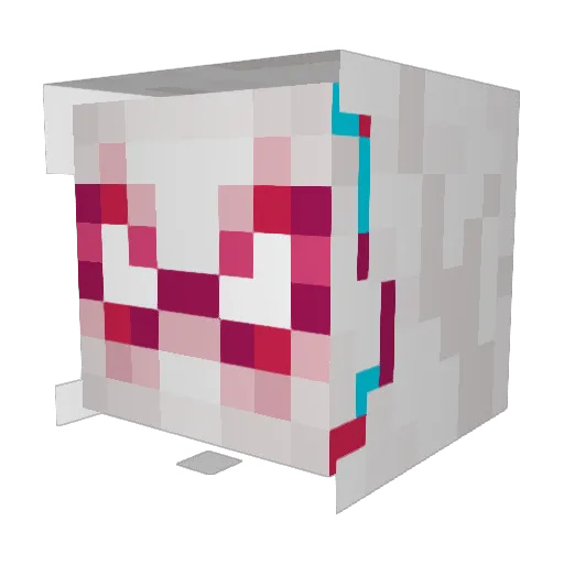 Mhyil Minecraft avatar head, 3D render