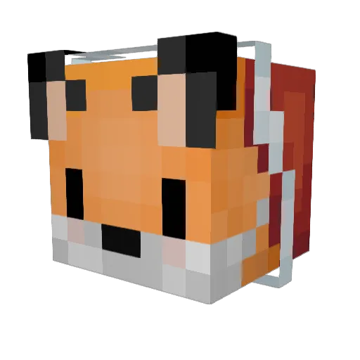 Mhystt Minecraft avatar head, 3D render