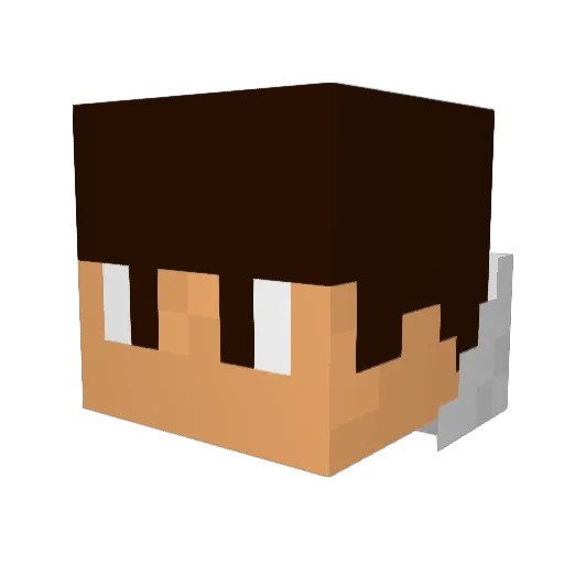 Mi11z_ Minecraft avatar head, 3D render