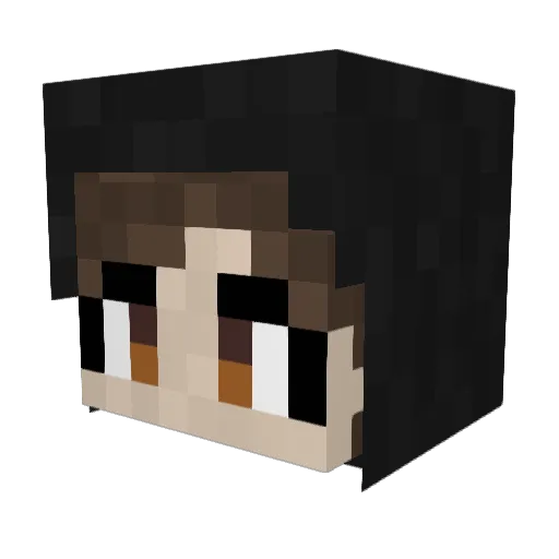 Mi120 Minecraft avatar head, 3D render