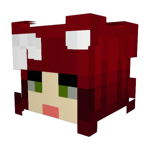 Mi2D2 Minecraft avatar head, 3D render