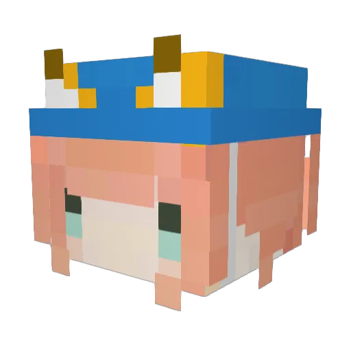 Mi2bati0417 Minecraft avatar head, 3D render