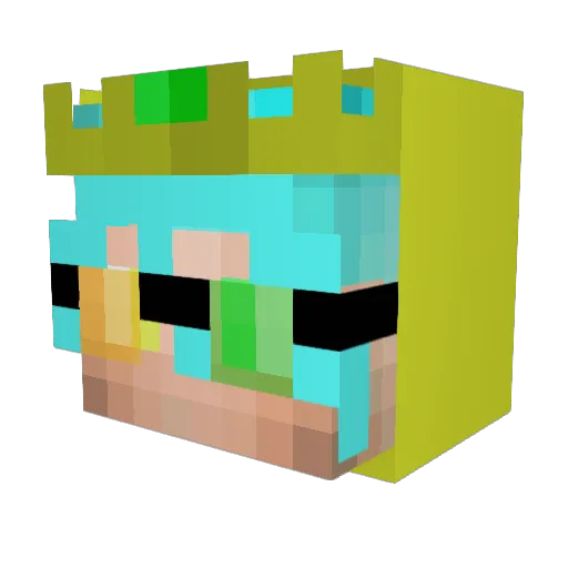 Mi5tEn_21 Minecraft avatar head, 3D render