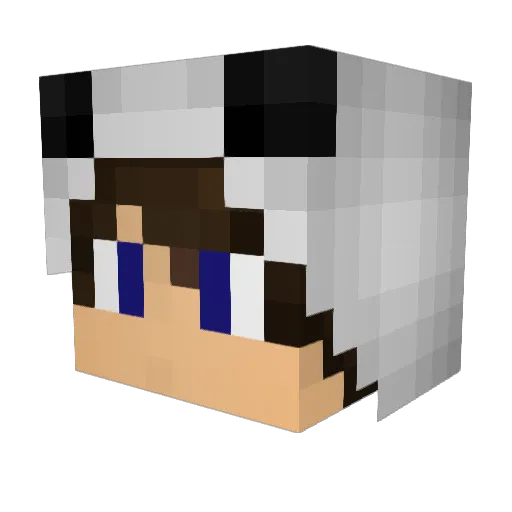 Mi5taa Minecraft avatar head, 3D render