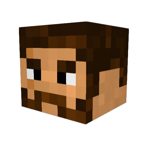Mi773r Minecraft avatar head, 3D render