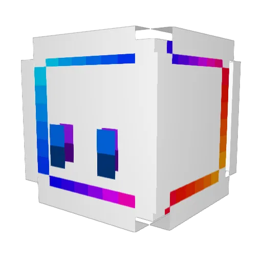 MiCra_Ryokun Minecraft avatar head, 3D render
