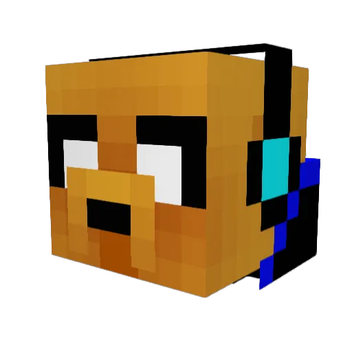 MiCz18 Minecraft avatar head, 3D render