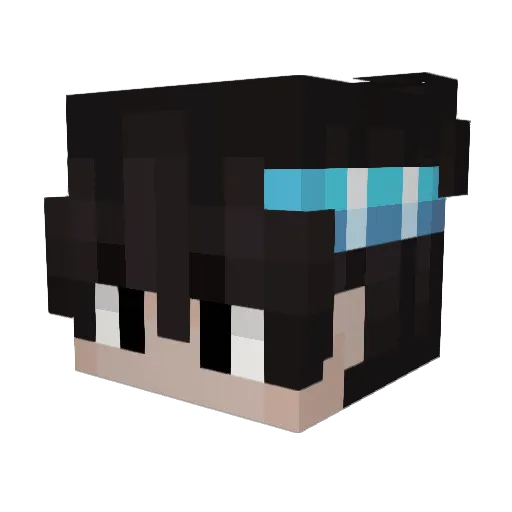 MiD0_ Minecraft avatar head, 3D render