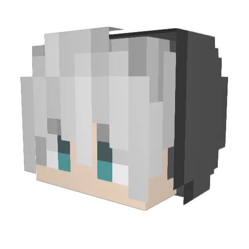 MiDGh3st Minecraft avatar head, 3D render