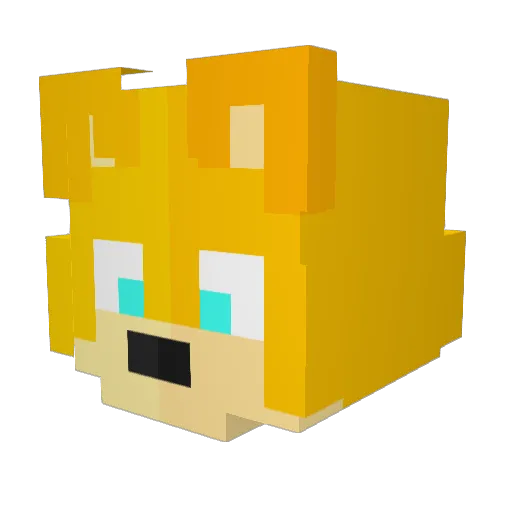 MiFi2018 Minecraft avatar head, 3D render