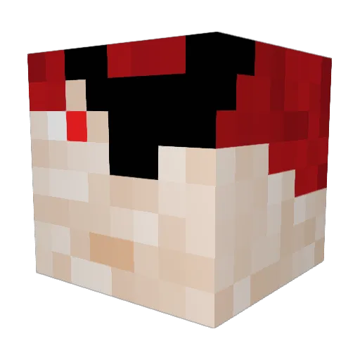 MiGolf11 Minecraft avatar head, 3D render