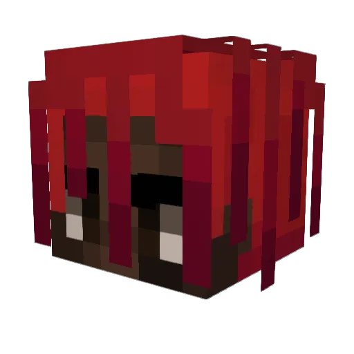 MiIesBrown Minecraft avatar head, 3D render