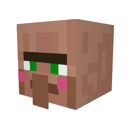 MiK3schocolate1 Minecraft avatar head, 3D render