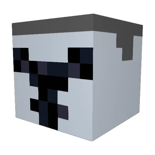 MiKasaNeo Minecraft avatar head, 3D render