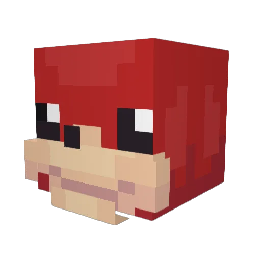 MiKelanJelo Minecraft avatar head, 3D render