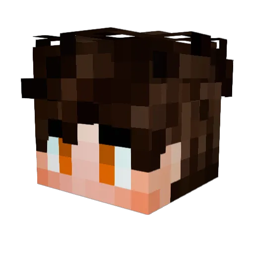 MiKoS0 Minecraft avatar head, 3D render