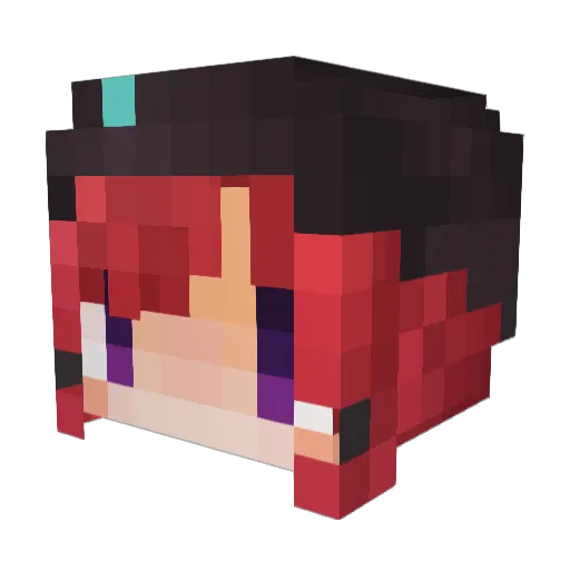MiLa0902 Minecraft avatar head, 3D render