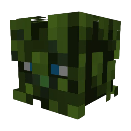 MiLeMe Minecraft avatar head, 3D render