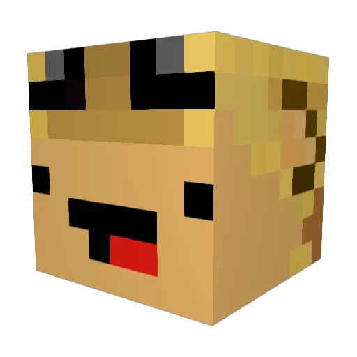MiLtOwNKiLLa Minecraft avatar head, 3D render