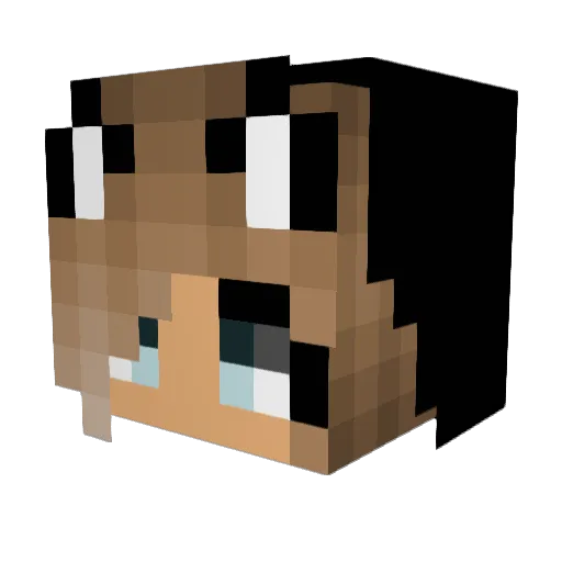 MiMiKa23 Minecraft avatar head, 3D render