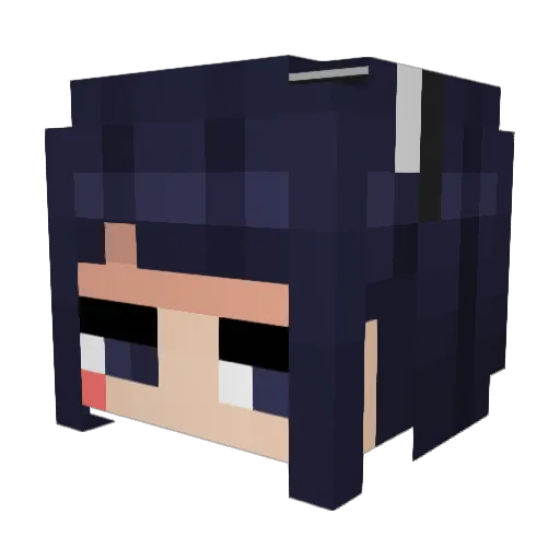 MiMiKaGaMi Minecraft avatar head, 3D render